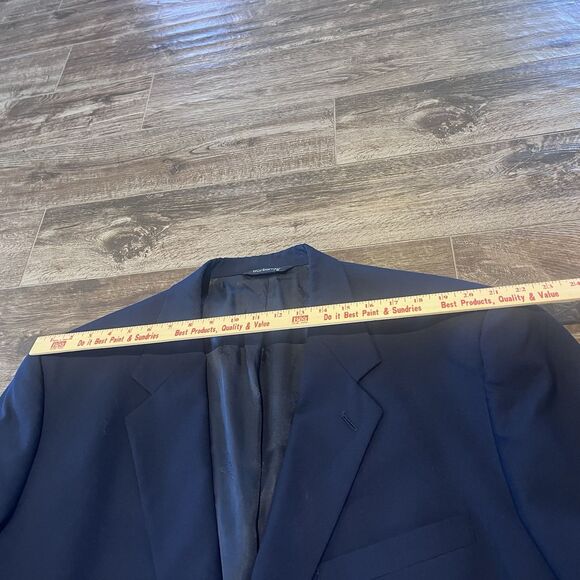 Vintage Burberrys’ Navy Blazer Pure Wool Gold Branded Buttons Jacket Mens Sz 50 - Picture 14 of 15